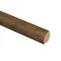 Zamma Dark Brown Hickory 5/8 in. Thick x 3/4 in. Wide x 94 in. Length Laminate Quarter Round Molding-013141800 206528995