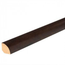 Mohawk Ebony Teak 3/4 in. Thick x 5/8 in. Wide x 94-1/2 in. Length Laminate Quarter Round Molding-MQND-01959 205506118