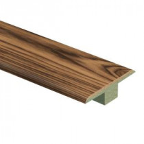 Zamma Smoked Hickory 7/16 in. Thick x 1-3/4 in. Wide x 72 in. Length Laminate T-Molding-0137221733 205655813